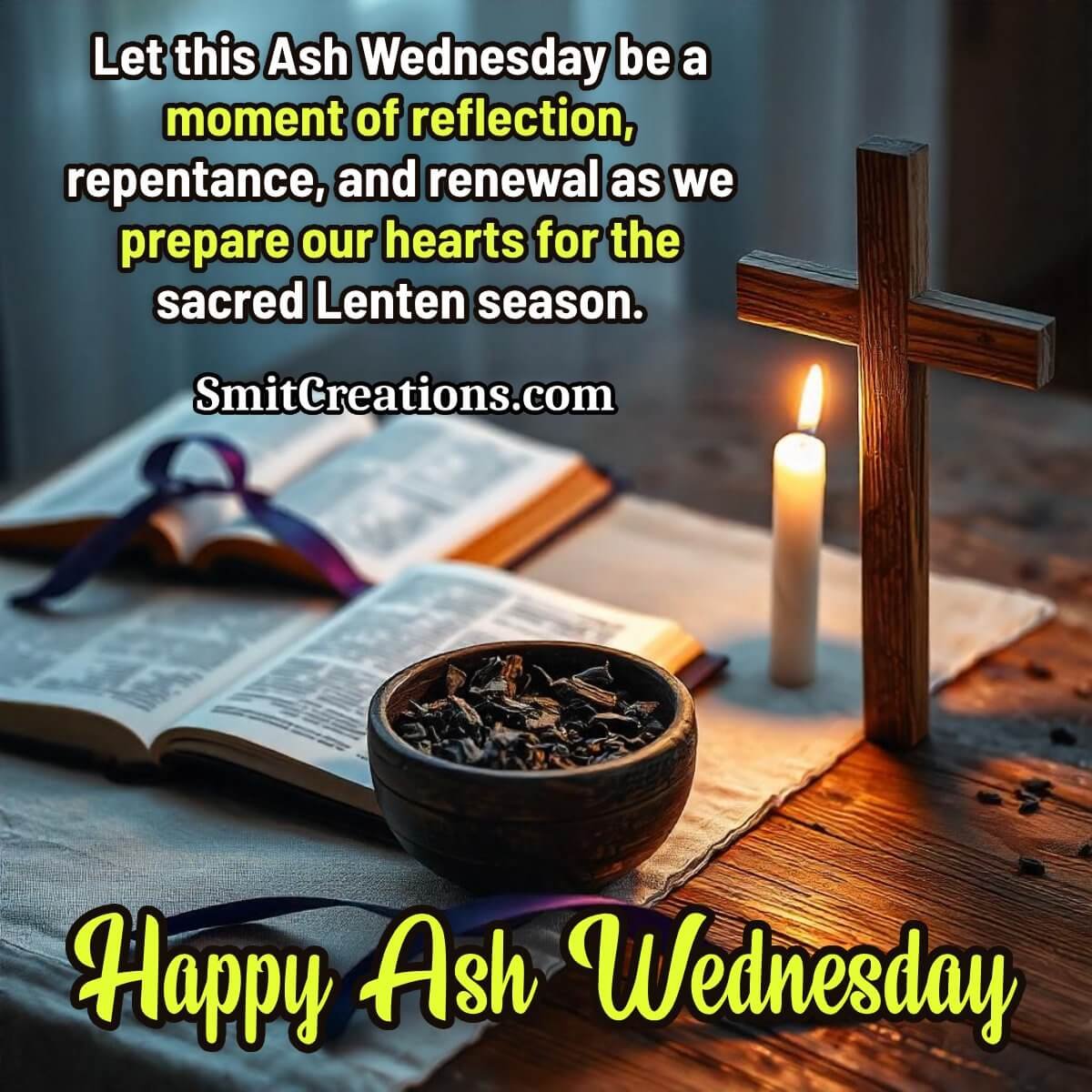 Happy Ash Wednesday Wish Photo